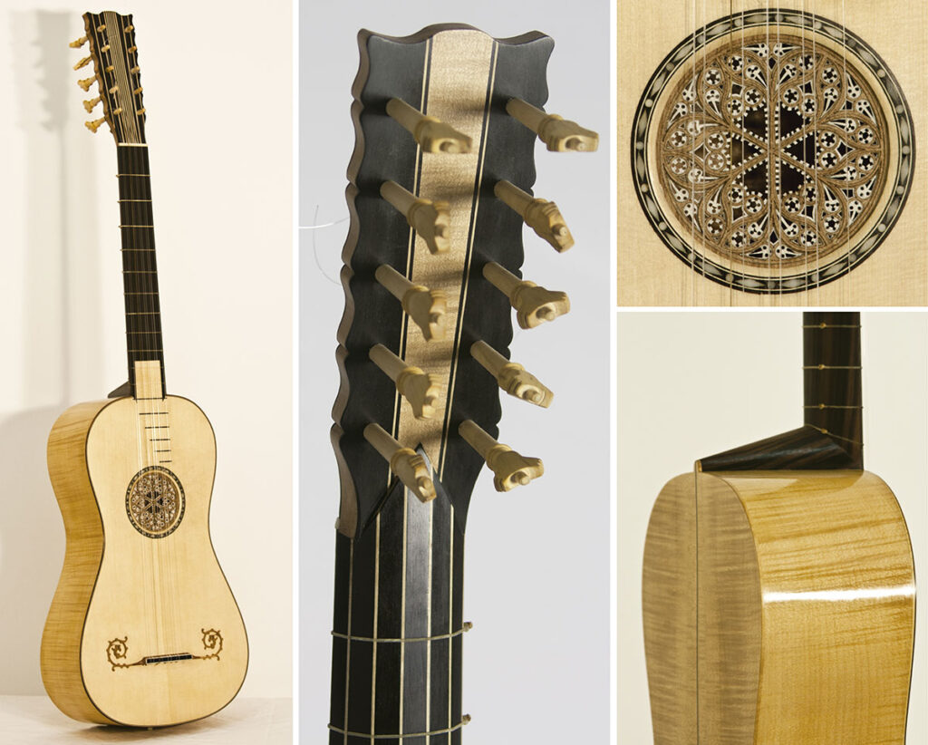 Guitarra barroca Antonio Stradivari (Vermillion), de César Arias